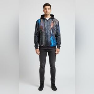 Descendants 3 Hades Cosplay Hoodie Size Small